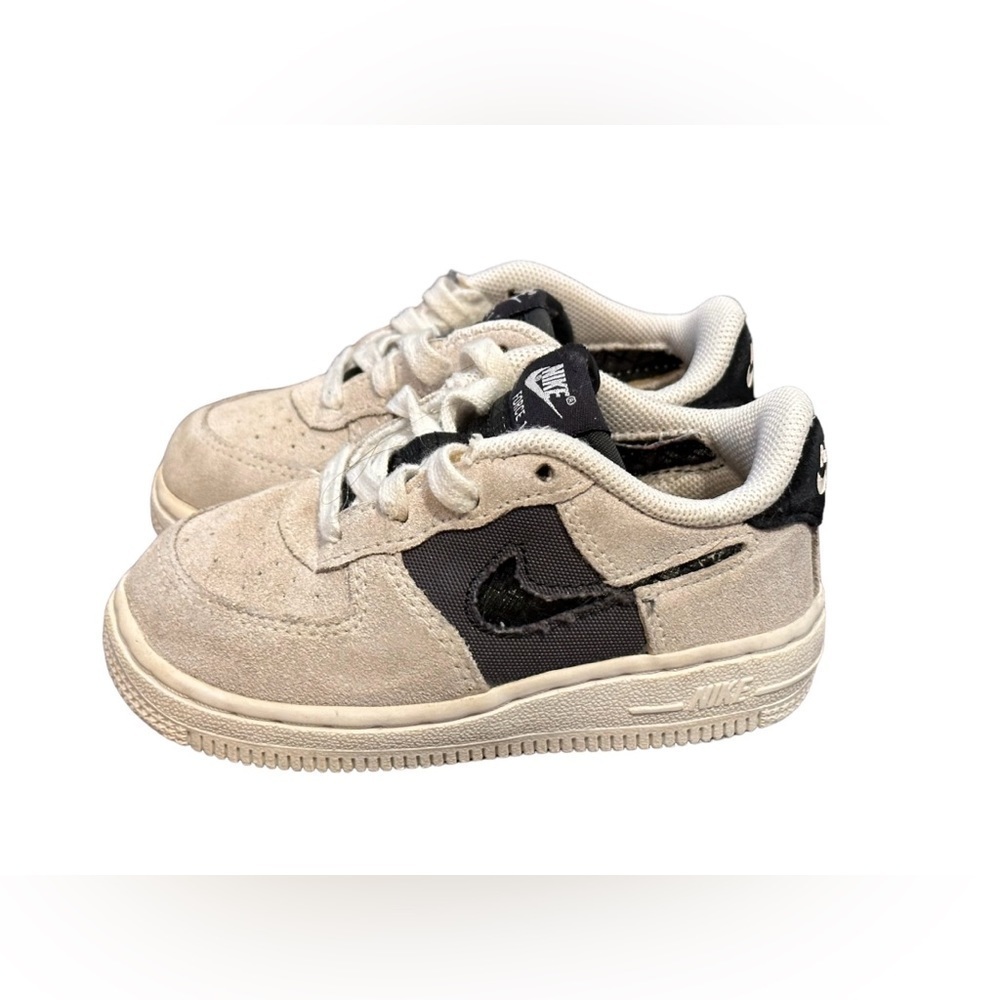 Nike Air Force 1 Low White Iron Grey (GS) CJ4112-100 Youth Size 7C - Picture 3 of 8